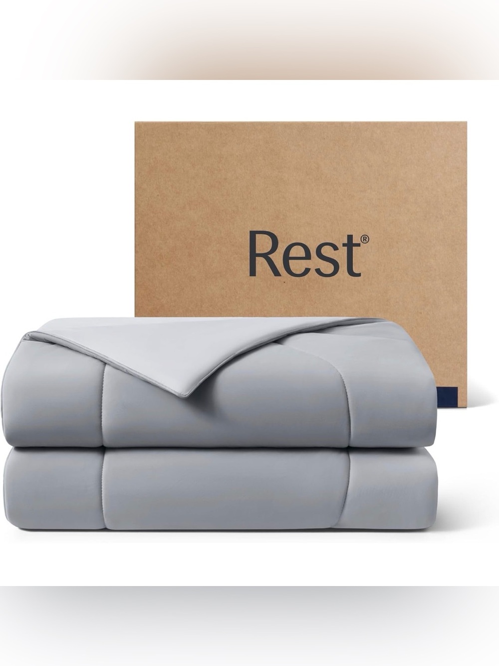 REST® Evercool® Gray Cooling Comforter, Twin/Twin XL, Blanket for Hot Sleepers